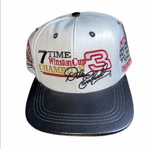 #3 Dale Earnhardt Leather Hat Nascar Winston Cup